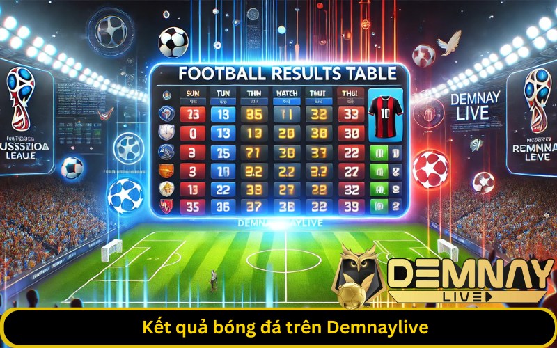 Kết quả bóng đá trên Demnaylive